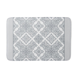 Tapete De Banheiro Padrão de Cinzas Trendy e Azulejos Espanhóis Bra