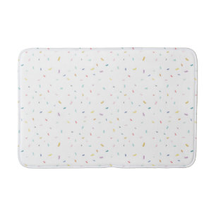 Tapete De Banheiro Padrão de Confetti de Molho de Água