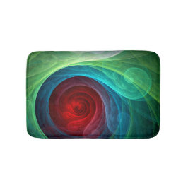 Tapete De Banheiro Padrão de cor de Abstrato de arte flexível de temp