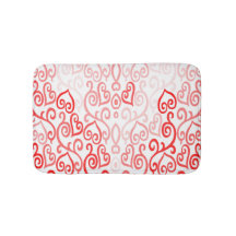 Padrão de Coração Vermelho e Rosa