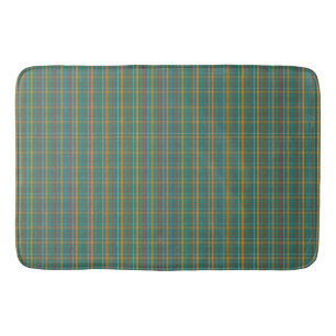 Tapete De Banheiro Padrão de Design Xadrez de Torcido