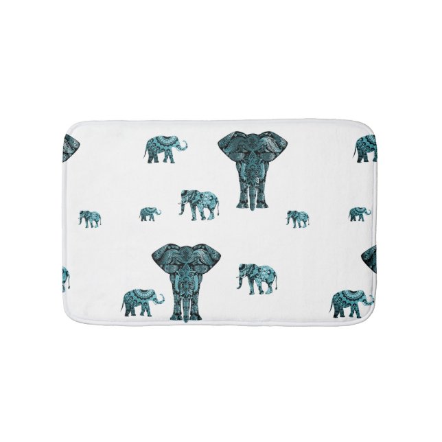 Tapete De Banheiro Padrão de elefante (frente)