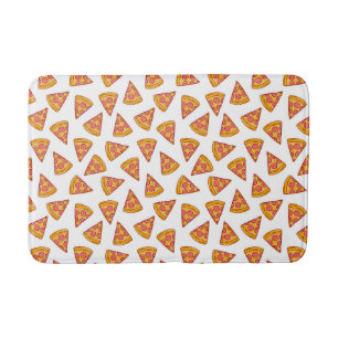 Tapete De Banheiro Padrão de fatia de pizza divertida