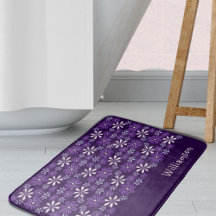 Padrão De Flor Roxo na moda Monograma