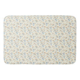 Tapete De Banheiro Padrão de Flor Selvagem Amarelo Moderno