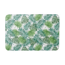 Padrão de Folhas de Palmeira Tropical Ecótica