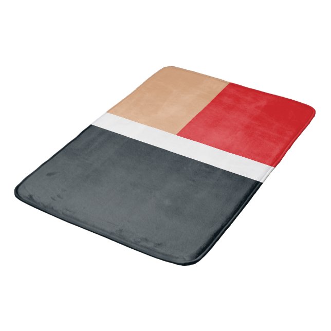 Tapete De Banheiro Padrão de formas geométricas coloridas (Angulado)