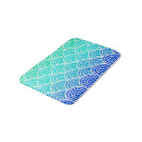 Padrão de Gradiente Verde Azul Ondas Japonesas