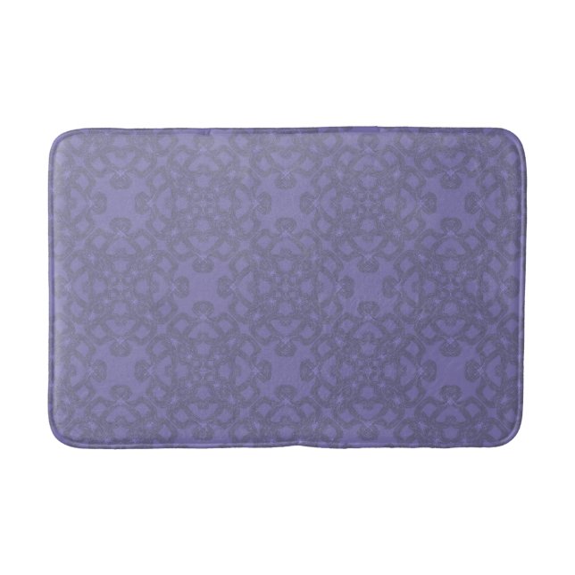 Tapete De Banheiro padrão de lavanda (Frente)