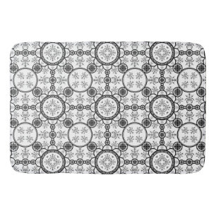 Tapete De Banheiro padrão de linha de azulejo escaravelho