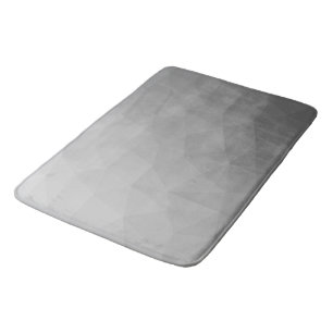 Tapete De Banheiro Padrão de Malha Geométrica Gradiente Cinza