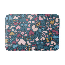 Tapete De Banheiro Padrão de mama neutro