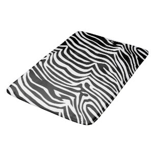 Tapete De Banheiro Padrão de pele de zebra