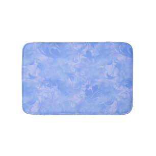 Tapete De Banheiro Padrão de pena de Abstrato azul do Periwinkle