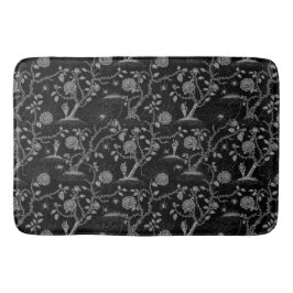 Tapete De Banheiro Padrão de Rosa e Osso Gótico