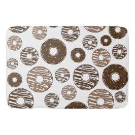 Tapete De Banheiro Padrão de rosquinha, Rosquinhas de chocolate, Rosq