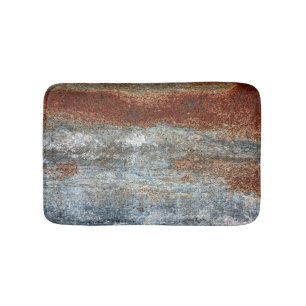 Tapete De Banheiro Padrão de Textura de Ferrugem Marrom Grunge