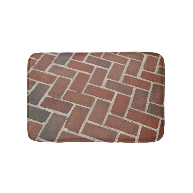 Tapete De Banheiro Padrão de Tijolo (frente)