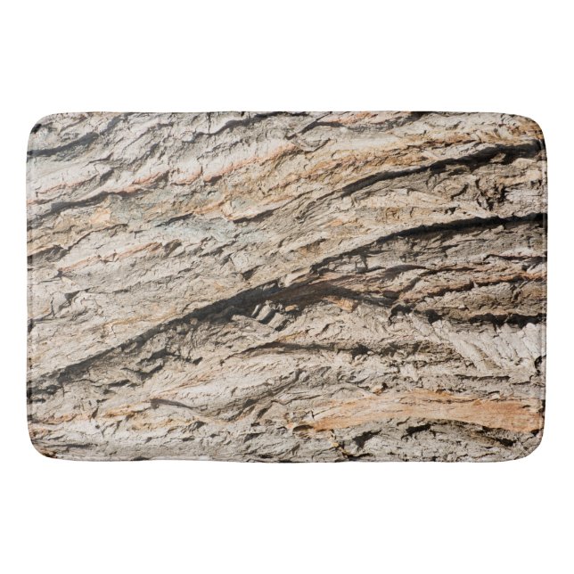 Tapete De Banheiro Padrão de tronco antigo (Frente)