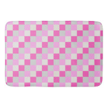 Padrão de verificação branco e cor-de-rosa doce