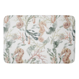 Tapete De Banheiro Padrão do cavalo marinho