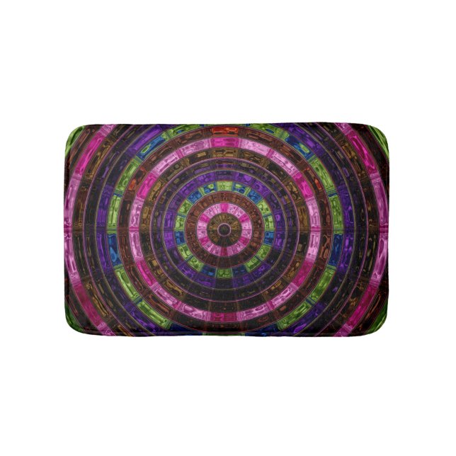 Tapete De Banheiro Padrão do mosaico abstrato nº 3 (frente)