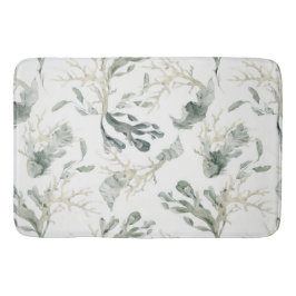 Tapete De Banheiro Padrão dos Verdes do Mar