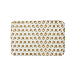 Tapete De Banheiro Padrão Dourado de Starburst de Na moda moderno di