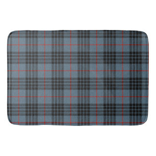 Tapete De Banheiro Padrão Escocês da Xadrez de Tartan Azul MacKay