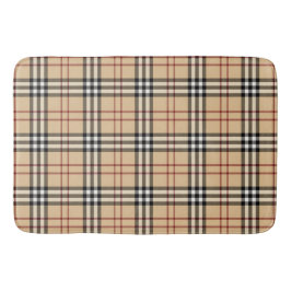 Tapete De Banheiro Padrão Escocês Tartan    