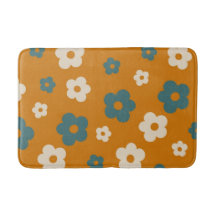 Padrão Flor Simples Floral Azul Preppy