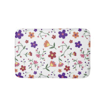 Padrão Floral Desenhado À Mão
