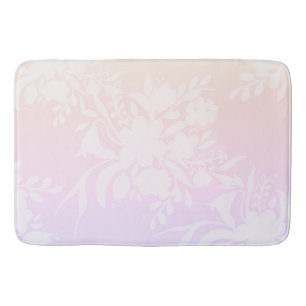 Tapete De Banheiro Padrão floral elegante em cor pastel Sle laptop