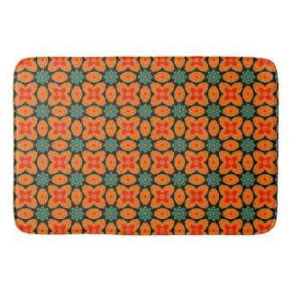 Tapete De Banheiro Padrão Floral Geométrico Marroquino Boêmio