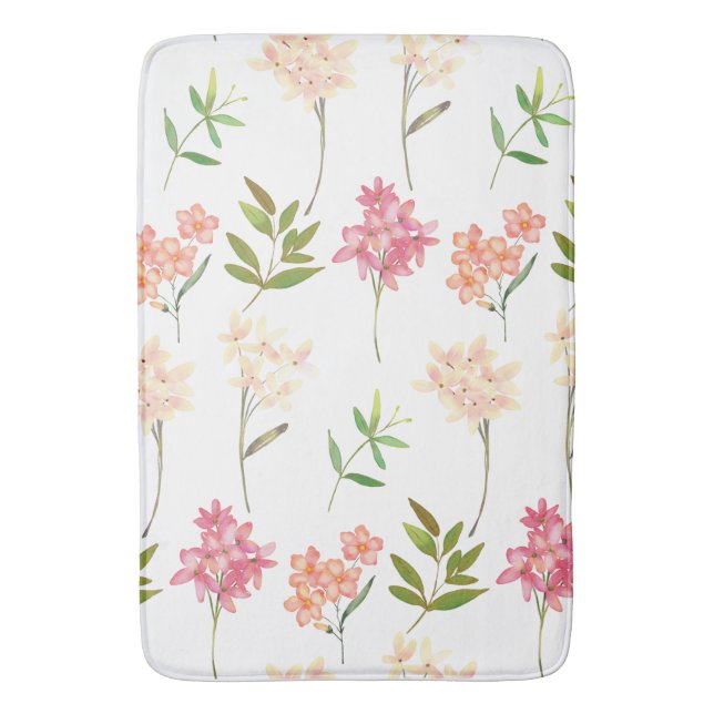 Tapete De Banheiro Padrão Floral Moderno | Trendy Botanical (Frente Vertical)