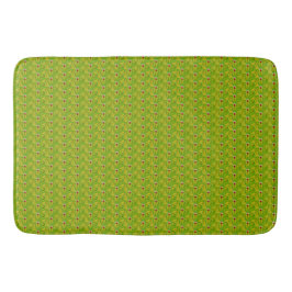 Tapete De Banheiro Padrão Floral Verde Chartreuse Escuro Elegante