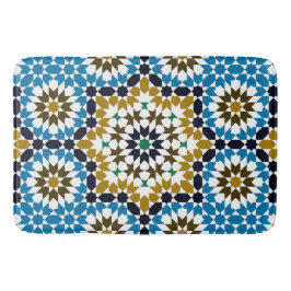 Tapete De Banheiro Padrão Geométrico Boho Tradicional Mosaico Marroqu