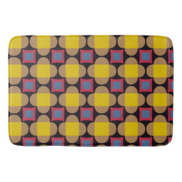 Tapete De Banheiro Padrão Geométrico de abstrato