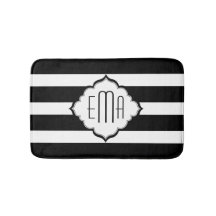 Padrão Geométrico de Stripes Pretas e Brancas