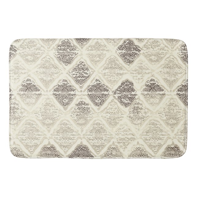 Tapete De Banheiro Padrão Geométrico Elegante Inspirado no Lace (Frente)