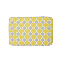 Padrão Geométrico Trevo-de-Quatro-Folhas Amarelo e