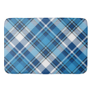 Tapete De Banheiro Padrão Geométrico Vintage Trendy Blue