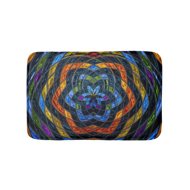 Tapete De Banheiro Padrão mosaico abstrato nº 11 (frente)