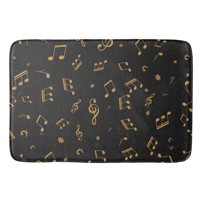 Tapete De Banheiro Padrão musical (Frente)