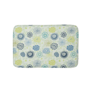 Tapete De Banheiro padrão Na moda floral com flores bonitas