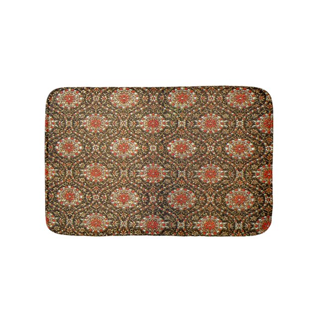 Tapete De Banheiro Padrão Persa Turco Antiquado Oriental (frente)