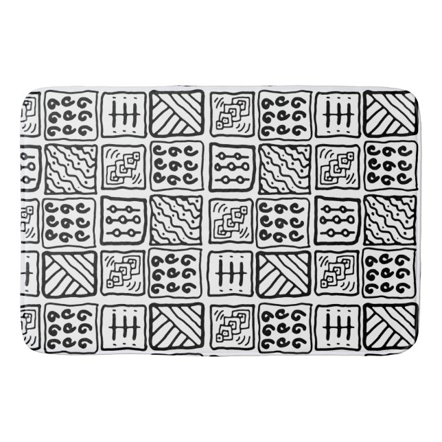 Tapete De Banheiro Padrão Primitivo (Frente)