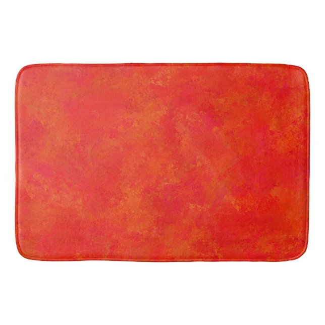 Tapete De Banheiro Padrão Red Orange Abstrato (Frente)