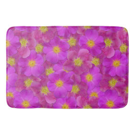 Tapete De Banheiro Padrão Selvagem de Rosa