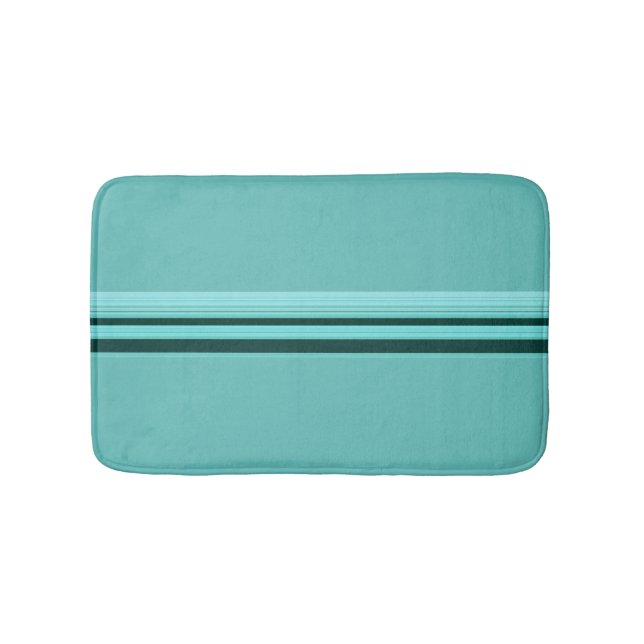 Tapete De Banheiro Padrão stripteal de Na moda moderno (frente)